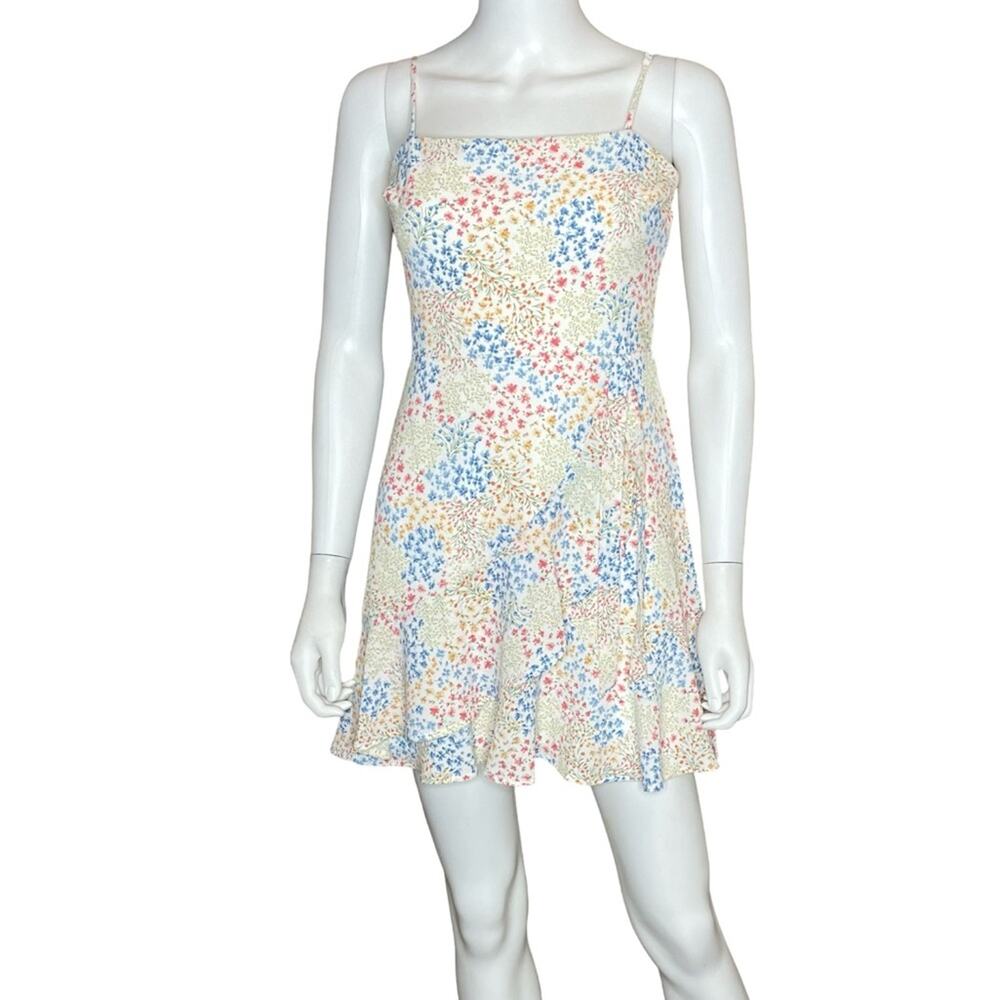 City Studios Womens Juniors Floral Sundress Tank Mini Sz 7
